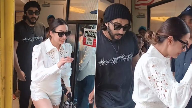 Malaika Arora Arjun Kapoor च्या ब्रेकअप ची चर्चा असताना मुंबईत एकत्र दिसली ही जोडी (Watch Video)