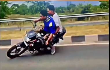 Bike Stunts Viral video: अंगात मस्ती, दुचाकीवर स्टंट, दोन तरुणांसोबत काय घडले? पाहा व्हिडिओ