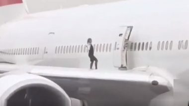 Cabin Crew Dangerous Stunt Video: कडून विमानाच्या पंख्यांवर डान्स; धक्कादायक स्टंट व्हिडिओ सोशल मीडियावर Viral