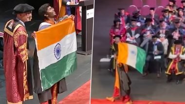 भारतीय विद्यार्थ्याने परदेशात Convocation Ceremony दरम्यान केलेल्या 'या' एका कृतीने जिंकली मनं; सोशल मीडीयात व्हिडीओ वायरल (Watch Video)