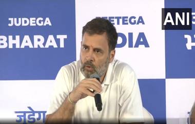 Rahul Gandhi Panauti Remark: खेळाडूंनी विश्वचषक जिंकला असता, पण 'पनौती'ने आम्हाला हरवले... राहुल गांधींचा पंतप्रधान मोदींवर टोला, पाहा व्हिडिओ