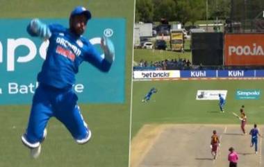 Sanju Samson Catch Video: आशिया चषकापूर्वी संजू सॅमसनने राहुल-किशनला दिले आव्हान, विकेटकीपिंग करताना पकडला आश्चर्यकारक झेल; पहा व्हिडिओ