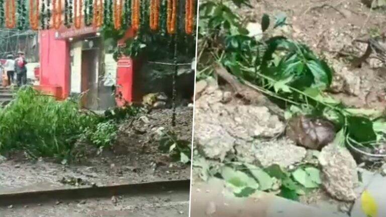 Dehradun Rains: उत्तराखंड मध्ये पावसाच्या जोरदार तडाख्यात Tapkeshwar महादेव मंदिराचा काही भाग कोसळला