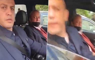 Nawaz Sharif Driver Spit On Woman: पाकिस्तानचे माजी पंतप्रधान नवाझ शरीफ यांच्या ड्रायव्हरचे घृणास्पद कृत्य, प्रश्न विचारणाऱ्या महिलेच्या चेहऱ्यावर थुंकला; Watch Video