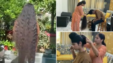 Longest Hair On Male Teenager: नोएडातील 15 वर्षाच्या Sidakdeep Singh Chahal ने लांब केस वाढवून नोंदवला गिनीज बुक ऑफ वर्ल्ड रेकॉर्ड, Watch Video