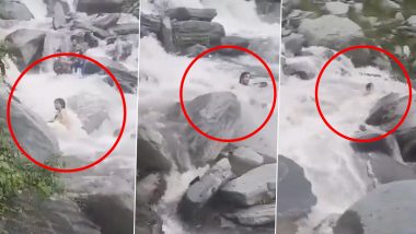 Man Drowned In Waterfall: मॅक्लॉड गंजमधील भागसुनाथ धबधब्यात तरुण बुडाला, घटना कॅमेरात कैद