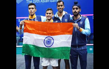 Asian Games 2023: स्क्वॉशमध्ये भारतीय पुरुष संघाने पाकिस्तानला नमवत जिंकले सुवर्णपदक