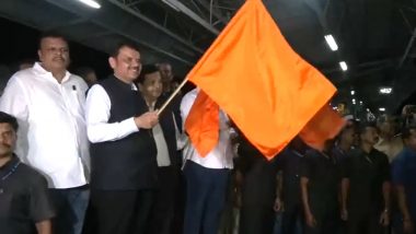 Namo Express: उपमुख्यमंत्री देवेद्र फडणवीसांनी नमो एक्सप्रेसला दाखवला भगवा झेंडा, भाडपाकडून भाविकांसाठी विशेष बस आणि ट्रेन सेवा