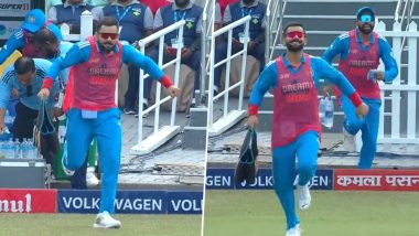 Virat Kohli Carries Drinks for Teammates: भारत विरुद्ध बांगलादेश सामन्यात विराट कोहलीला विश्रांती, तरीही संघासाठी करतोय सर्वोत्तम कामगिरी (Watch Video)