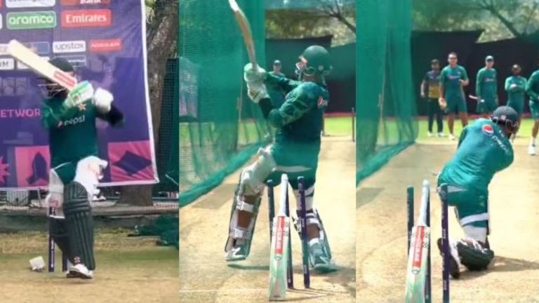 Babar Azam Training Video: बाबर आझम न्यूझीलंडचा सामना करण्यासाठी सज्ज, त्याच्या जबरदस्त फलंदाजीचा व्हिडिओ आला समोर