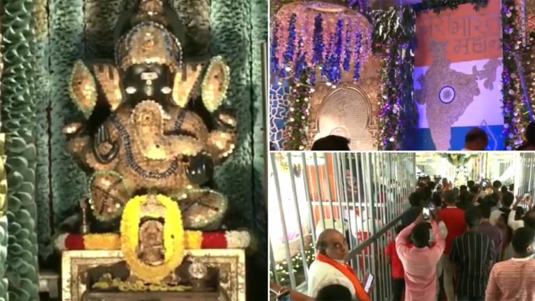 Ganeshotsav 2023: Bengaluru मध्ये बाप्पासाठी 65 लाख किंमतीच्या चलनी नोटा, नाणी वापरून आरास  (Watch Video)