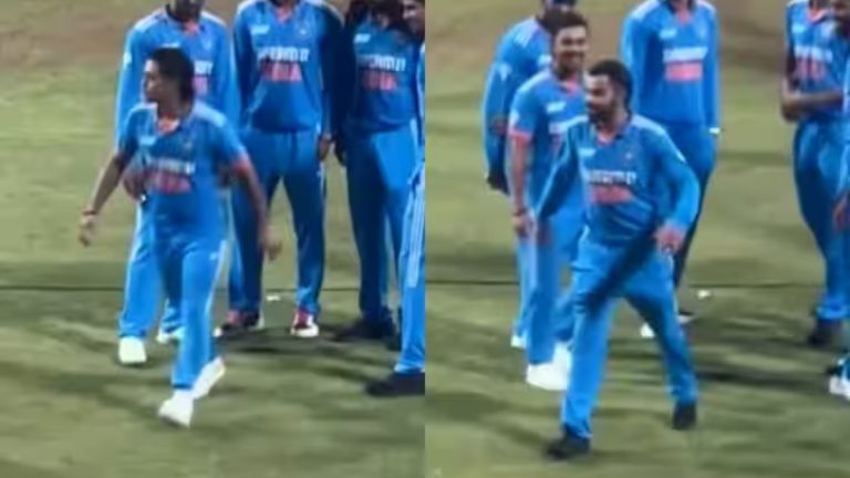 Ishan Kishan Mimics Virat Kohli's Walk: चॅम्पियन बनल्यानंतर इशान किशनने मैदानावर केली विराटची नक्कल, कोहलीची प्रतिक्रिया झाली व्हायरल, पहा व्हिडिओ