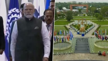 PM Modi Grand Entry In G20 Summit: भारताचे पंतप्रधान नरेंद्र मोदी शिखर परिषदेत सहभागी होण्यासाठी  Bharat Mandapam वर दाखल