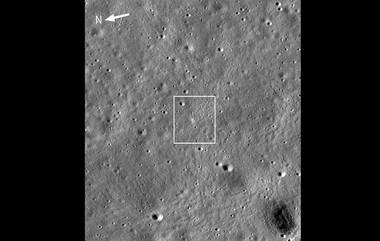 Chandrayaan 3 Landing Site चे फोटोज NASA च्या  Lunar Reconnaissance Orbiter मधून पहा कसे दिसतात