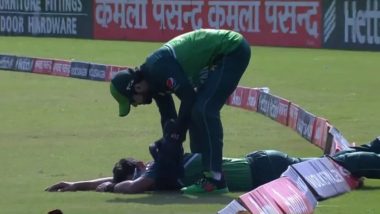 Naseem Shah Injury: पाकिस्तानला मोठा धक्का, PAK vs BAN सामन्यात क्षेत्ररक्षण करताना वेगवान गोलंदाज नसीम शाह जखमी