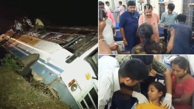 Gujarat News: लख्तर तालुक्यात बस उलटली, ४० प्रवाशी जखमी
