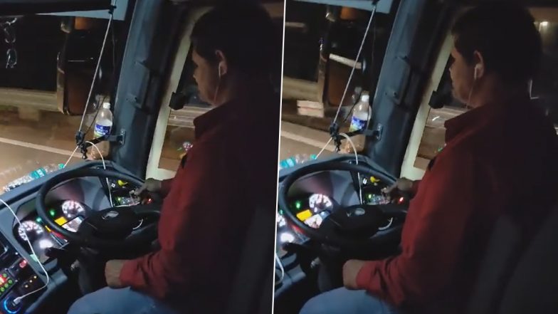 Driver Watches Videos On Mobile While Driving: भरधाव गाडी वेगात आणि ड्राव्हर फोनमध्ये व्हिडिओ पाहण्यास व्यस्त, समृध्दी महामार्गावरील व्हिडिओ व्हायरल