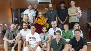 New Zealand Players with Dalai Lama:  न्यूझीलंड क्रिकेट संघाच्या खेळाडूंनी दलाई लामा यांची भेट घेतली, पहा फोटो