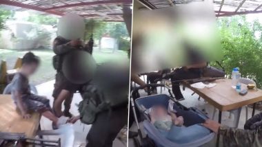 Israel-Hamas War: एका हातात इस्रायलमधून अपहरण केलेली मुलं, दुसऱ्या हातात रायफल; हमासच्या दहशतवाद्यांनी जारी केला व्हिडिओ, Watch