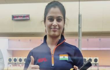 Manu Bhaker Secures Paris Olympics Quota: आशियाई नेमबाजी चॅम्पियनशिपच्या महिलांच्या 25 मीटर पिस्तूल प्रकारात मनू भाकर पाचव्या स्थानावर, पदक हुकले पण पॅरिस ऑलिम्पिक कोटा मिळवला