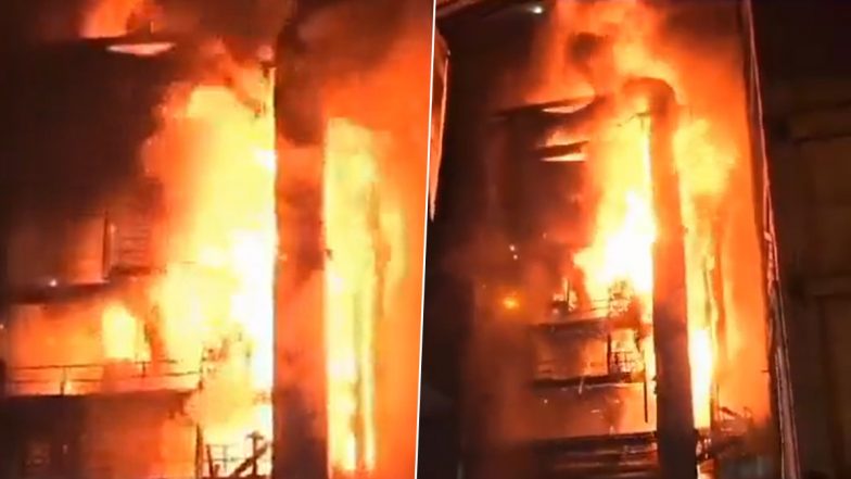 Telangana Fire: तेलंगणामधील सरकारी औष्णिक वीज केंद्राला लागली भीषण आग (Watch Video)