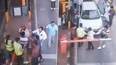 UP Fighting Video: ग्रेटर नोएडामध्ये कार थांबवल्याबद्दल टोल प्लाझा कर्मचाऱ्यांवर हल्ला, मारहाणाची व्हिडिओ समोर
