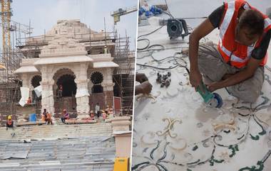 Shri Ram Janmabhoomi Mandir: श्री रामजन्मभूमी मंदिराचे भव्य सिंहद्वार आणि नृत्य मंडपाचे काम पुर्ण