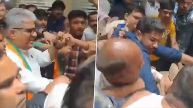 Madhya Pradesh BJP Clash Video: भाजपात उमेदवारीवरून राडा; केंद्रीय मंत्री भूपेंद्र यादव यांना धक्काबुक्की; Watch Video