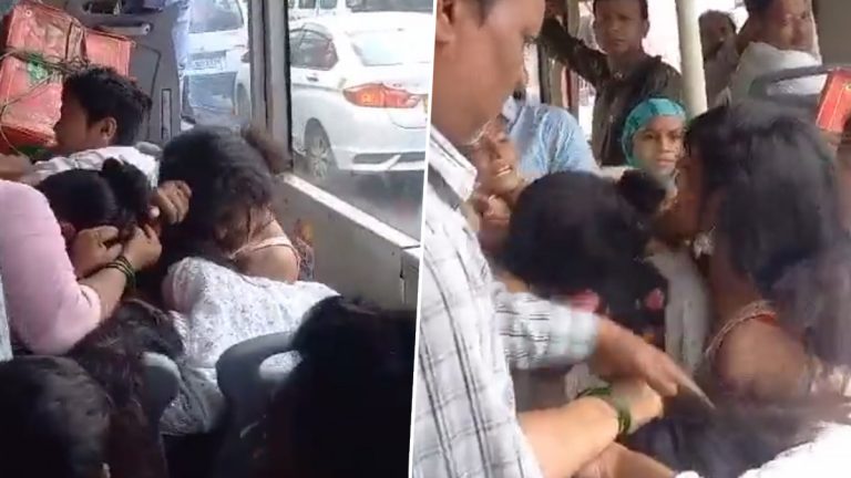 Delhi Viral Video: दिल्लीत बसमधील सीटवरून महिलांची फ्रीस्टाईल हाणामारी, व्हिडिओ व्हायरल