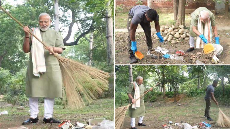 Swachhata Hi Seva: सोशल मीडीया फीटनेस इन्फ्लुएन्सर Ankit Baiyanpuria सोबत PM Narendra Modi यांनी घेतला स्वच्छता मोहिमेमध्ये सहभाग