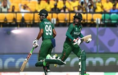 Bangladesh Beat Afghanistan: बांगलादेशने अफगाणिस्तानचा सहा विकेट्स राखून केला पराभव, नझमुल हुसेन आणि मेहदी हसनने झळकावले अर्धशतक