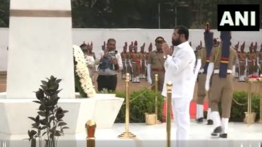 Police Commemoration Day: मुख्यमंत्री एकनाथ शिंदे आणि DCM  देवेंद्र फडणवीस यांच्याकडून कर्तव्यावर शहीद पोलीस कर्मचाऱ्यांच्या स्मृतींना पुष्पहार (Watch Video)
