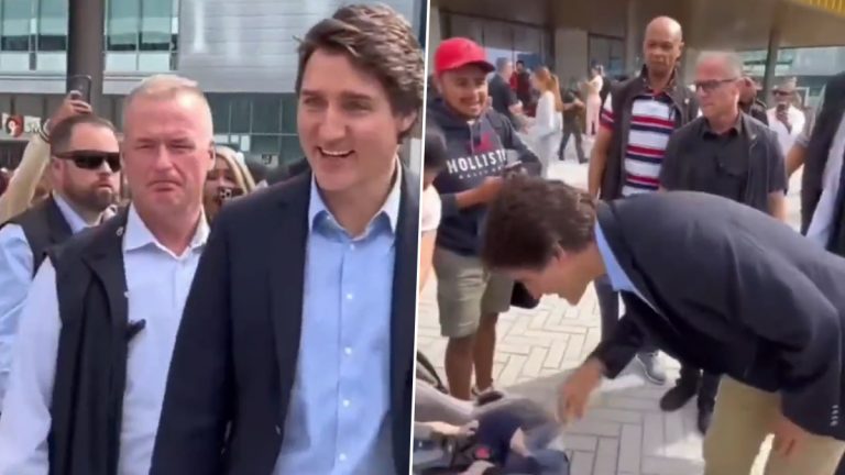 Justin Trudeau Faces Wrath of Angry Citizen: 'तुम्ही देशाची वाट लावली'; कॅनडाच्या पंतप्रधानावर जेव्हा नागरिकाने प्रत्यक्ष भेटीत घेतलं तोंडसुख (Watch Viral Video)