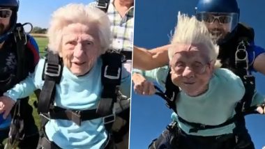 Oldest Person to Skydive World Record: 104 व्या वर्षी  Dorothy Hoffner या आजीबाईंनी रचला Guinness World Record