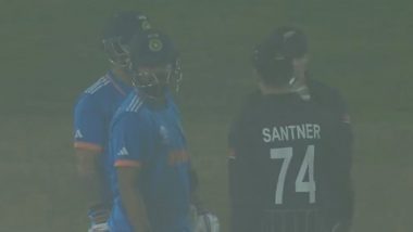 IND vs NZ ICC World Cup 2023 Live Score Update: धर्मशालेत मैदानात मोठ्या प्रमाणात धूक, थांबवण्यात आला खेळ; भारताचा स्कोर 100/2