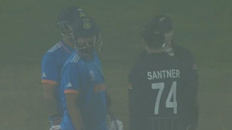 IND vs NZ ICC World Cup 2023 Live Score Update: धर्मशालेत मैदानात मोठ्या प्रमाणात धूक, थांबवण्यात आला खेळ; भारताचा स्कोर 100/2