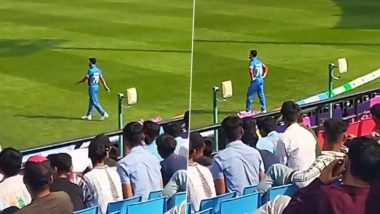 BAN vs AFG World Cup 2023: भारतीय चाहत्यांनी Naveen Ul Haq ला पुन्हा डिवचलं! क्षेत्ररक्षण करताना दिला 'कोहली, कोहली'चा नारा, पाहा व्हिडिओ