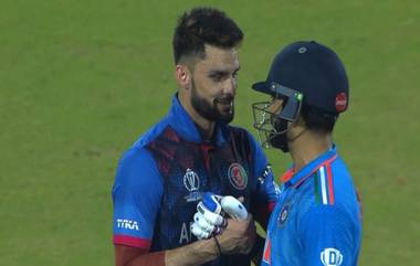 Naveen Ul Haq And Virat Kohli Shaking Hands: नवीन उल हकने विराट कोहलीसोबत घातली साद, मिटवला आपला वाद, पाहा फोटो