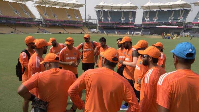 ICC Cricket World Cup 2023: चेन्नईत टीम इंडियाची जोरदार तयारी सुरू, भगव्या रंगाच्या जर्सीत दिसले खेळाडू