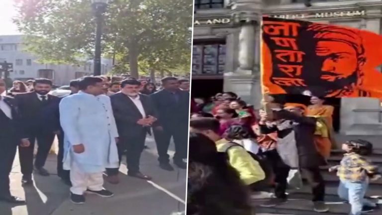 यूके म्युझियम-महाराष्ट्र सरकार दरम्यान 'वाघनखां'चा MoU होताच London मध्ये मराठी बांधवांचं सेलिब्रेशन (Watch Video)