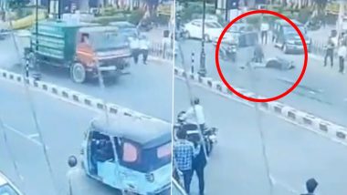 UP Road Accident Video: महापालिकेच्या वाहनाच्या धडकेत महिलेचा मृत्यू, चालकाला अटक, लखनऊ येथील घटना