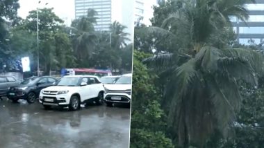 Mumbai Rain: मुंबई शहरात अनेक ठिकाणी रिमझीम पावसाची हजेरी