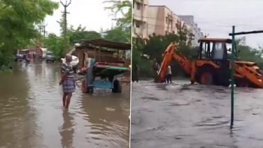 Heavy Rains in Tamil Nadu: मुसळधार पावसानंतर तामिळनाडूच्या इरोड जिल्ह्यातील सखल भागातील घरांमध्ये आणि बाजारपेठांमध्ये शिरले पाणी