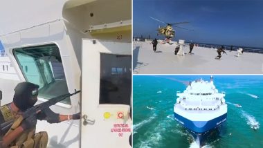 Ship Hijack Danger Video: लाल समुद्रात इस्रायली जहाजाचे रविवारी अपहरण झाल्याचे दाखवणारा व्हिडिओ जारी