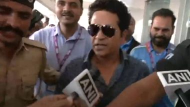 ICC World Cup 2023 Final: विश्वचषक अंतिम सामना पाहण्यासाठी Sachin Tendulkar चे अहमदाबाद विमानतळावर आगमन, Watch Video