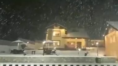 Jammu Kashmir Snowfall: जम्मू-काश्मीरमध्ये बर्फवृष्टी सुरू, सर्वत्र बर्फाची चादर (Watch Video)