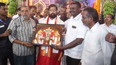 CM Shinde Visit Tirupati Balaji: मुख्यमंत्री एकनाथ शिंदे सहकुटुंब तिरुपती दौऱ्यावर, मंदिरात अम्मा देवीचे घेतले दर्शन
