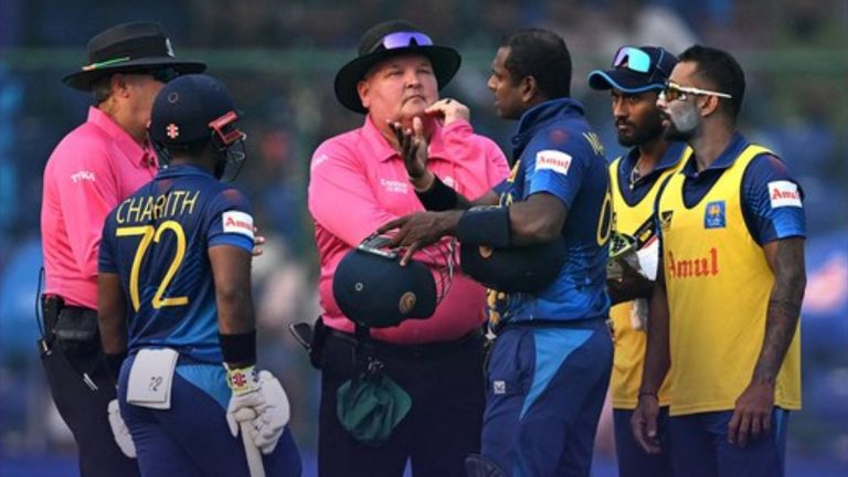 Angelo Mathews Timed Out: 'चौथा पंच चुकीचा', पुरावे शेअर करताना अँजेलो मॅथ्यूजने केला दावा, पाहा व्हिडिओ