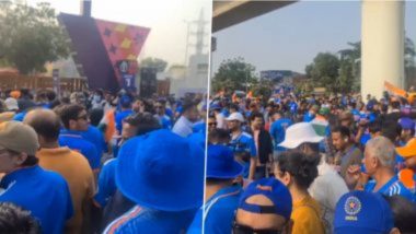 IND vs AUS ICC World Cup 2023 Final: वर्ल्ड कप फायनलपूर्वी नरेंद्र मोदी स्टेडियमबाहेर जमली गर्दी, चाहत्यांनी दाखवला उत्साह, पाहा व्हिडिओ
