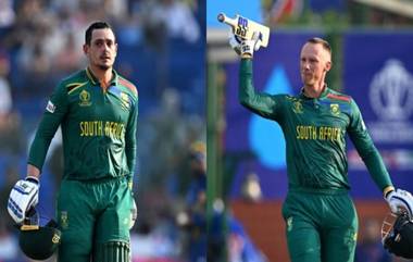 NZ vs SA, World Cup 2023 Live Score Update: दक्षिण आफ्रिकेने न्यूझीलंडला दिले 358 धावांचे लक्ष्य, डी कॉक आणि डुसेन यांनी झळकावली शतके